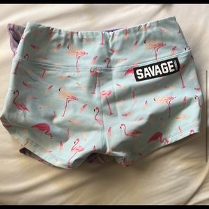Savage barbell shorts size small.